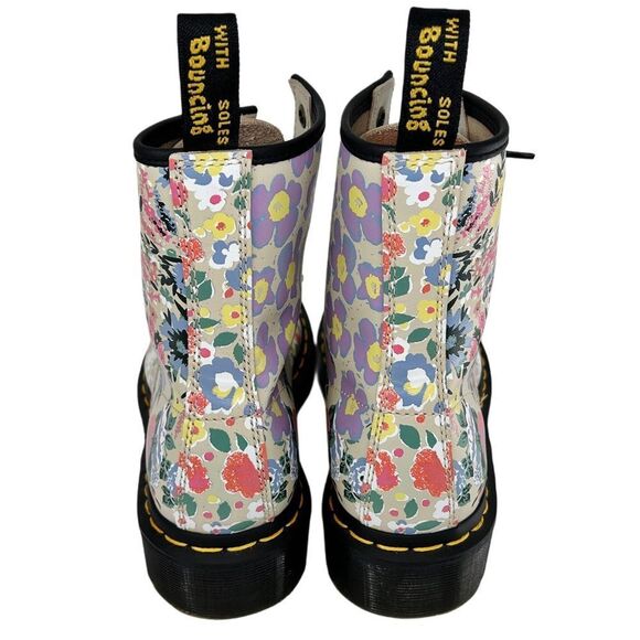 Dr. Martens 1460 Floral Mash Up Leather Lace Up Combat Boots Size 7 - Picture 6 of 12